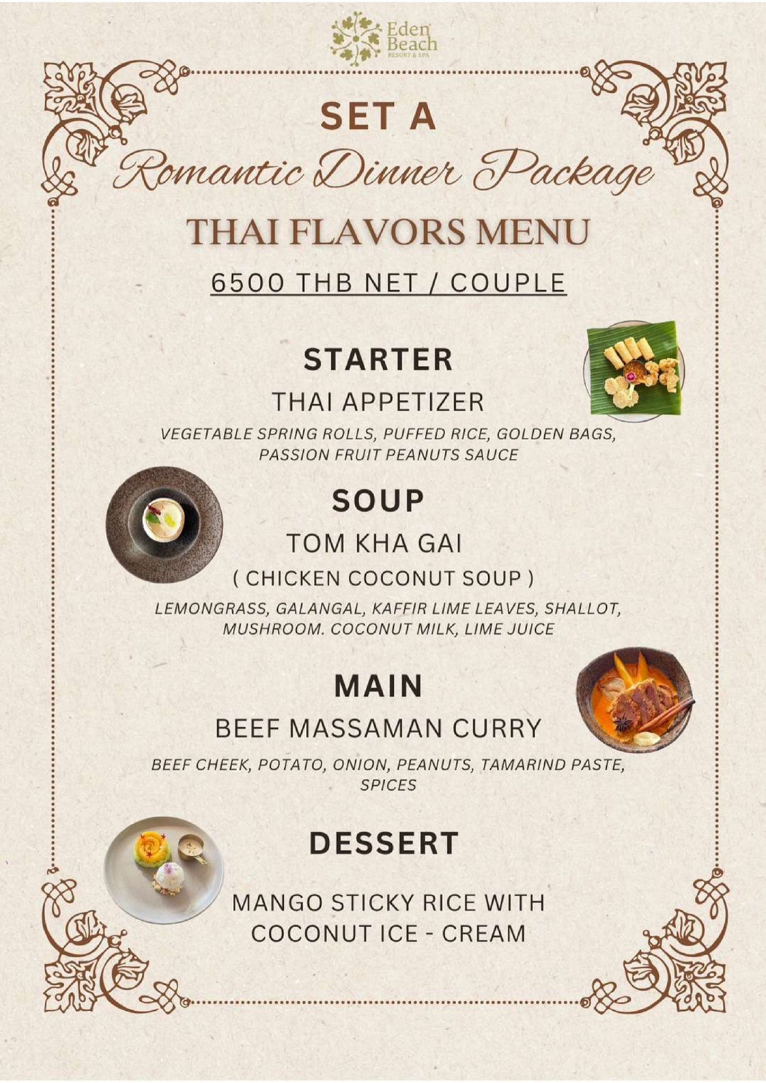 Package Romantic Dining